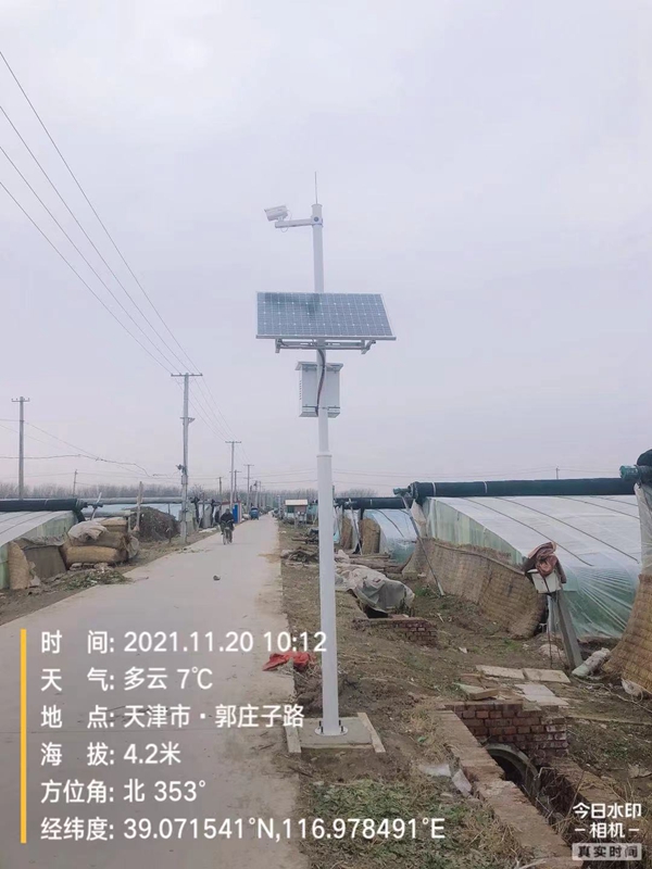 Jichuang technology solar wireless monitoring system for smart greenhouse of Jingdong farm in Tianjin