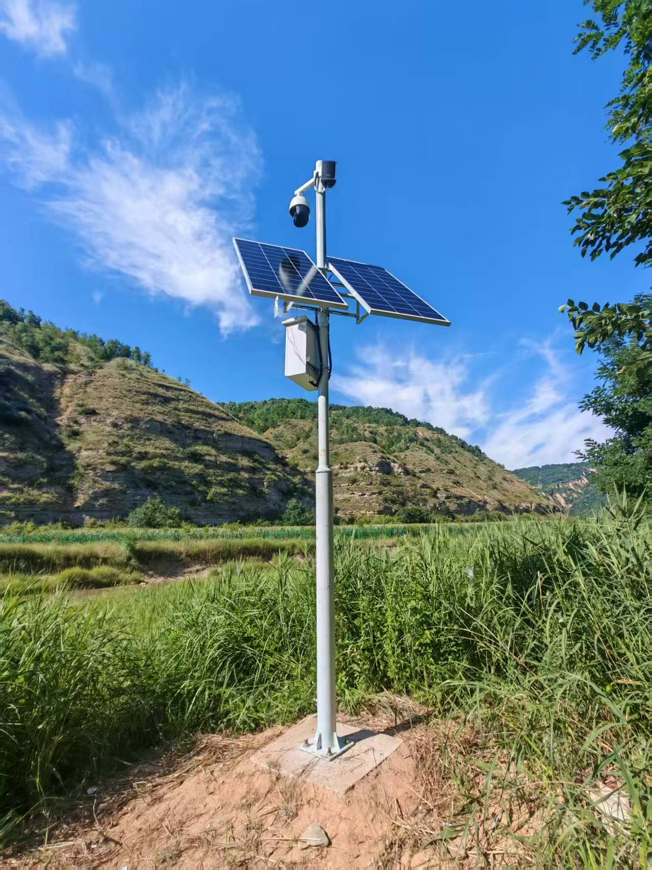 山西运城太阳能监控语音喊话系统